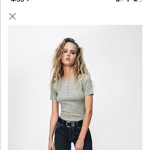 Zara ribbed body suit